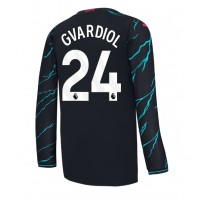 Fotballdrakt Herre Manchester City Josko Gvardiol #24 Tredjedrakt 2023-24 Langermet